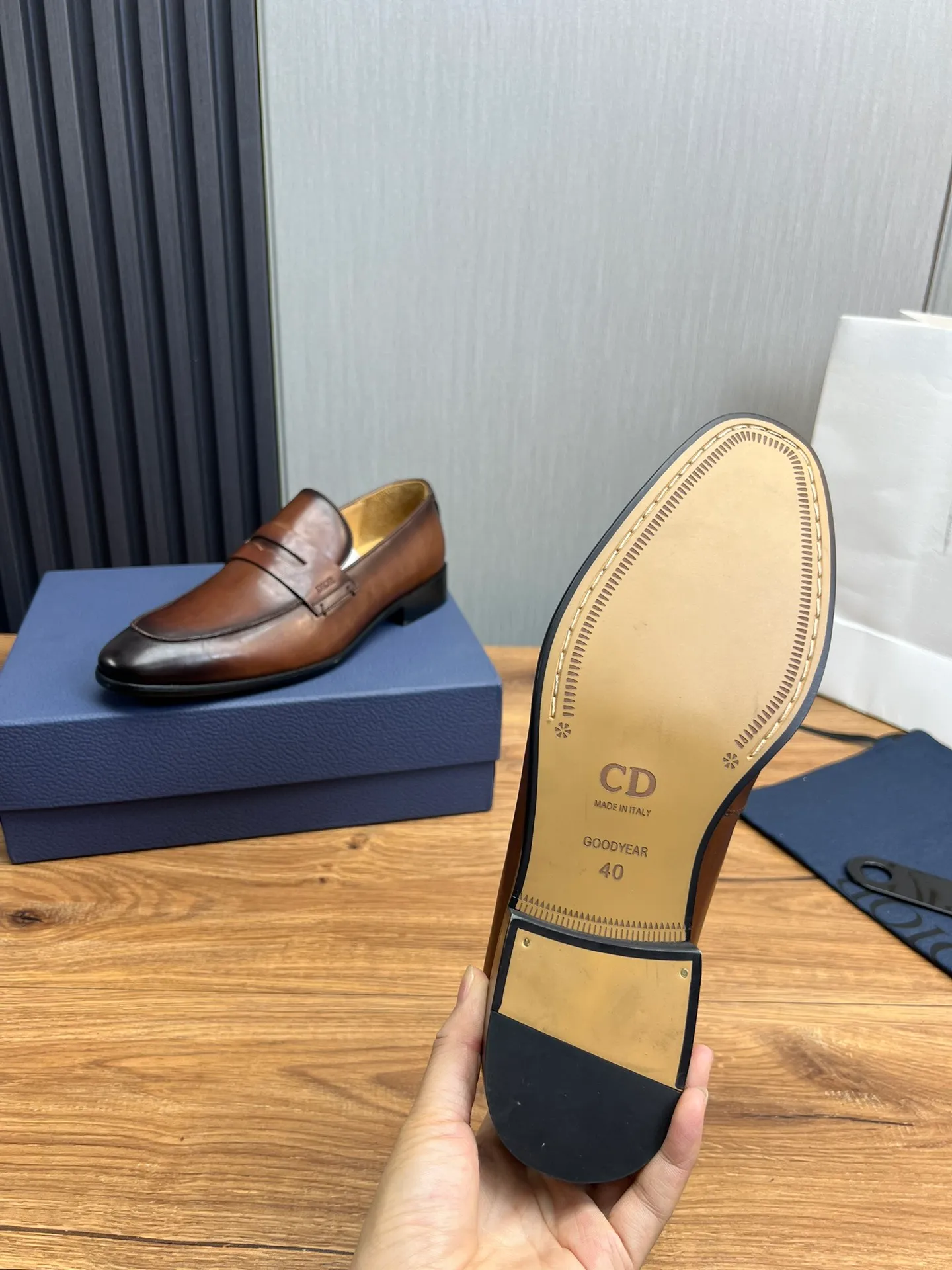 Men's men's shoes 💰540💰 Dior men's business casual leather shoes 👞all made of imported original brand leather, just to create a more comfortable wearing experience, upper: original cowhide ➕ imported cowhide lining, original non-slip and wear-resistant rubber outsole ✔️36-45 (45 non-returnable)